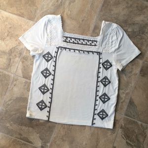 American Eagle soft and sexy embroidered tee